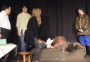 Incompentent medic Marta (Sheila Shippen) tends to a dying Brian