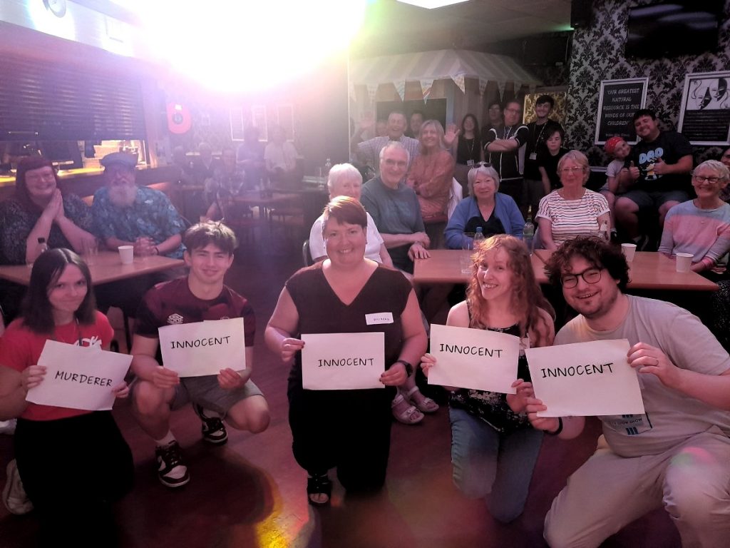 My guests and audience at It's Not Cluedo at YMCA Theatre Bar